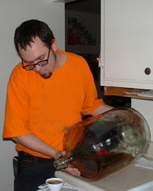 Torrey Nommesen brewing beer