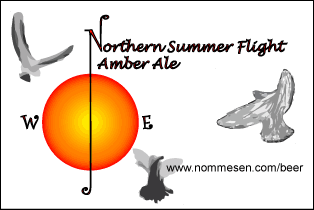 Northern Summer Flight Amber Ale label