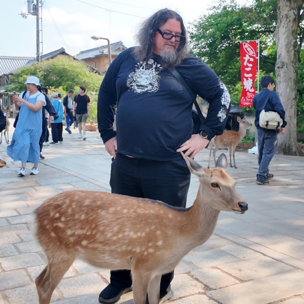 Cor and a deer
